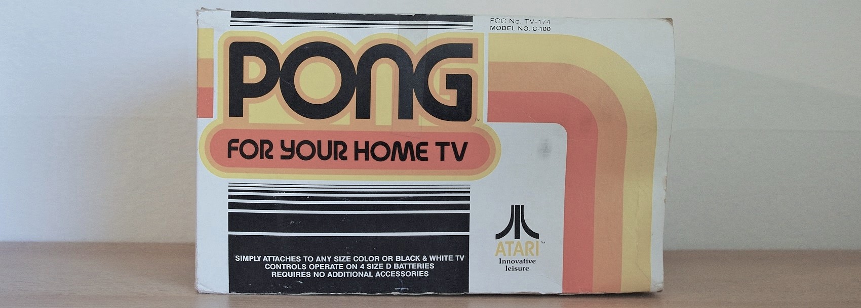 Original packaging of PONG C-100 from 1976.